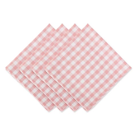 Gingham Cotton Napkin Set/4