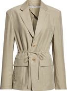 Alexander Wang Drawstring Waist Silk Jacket