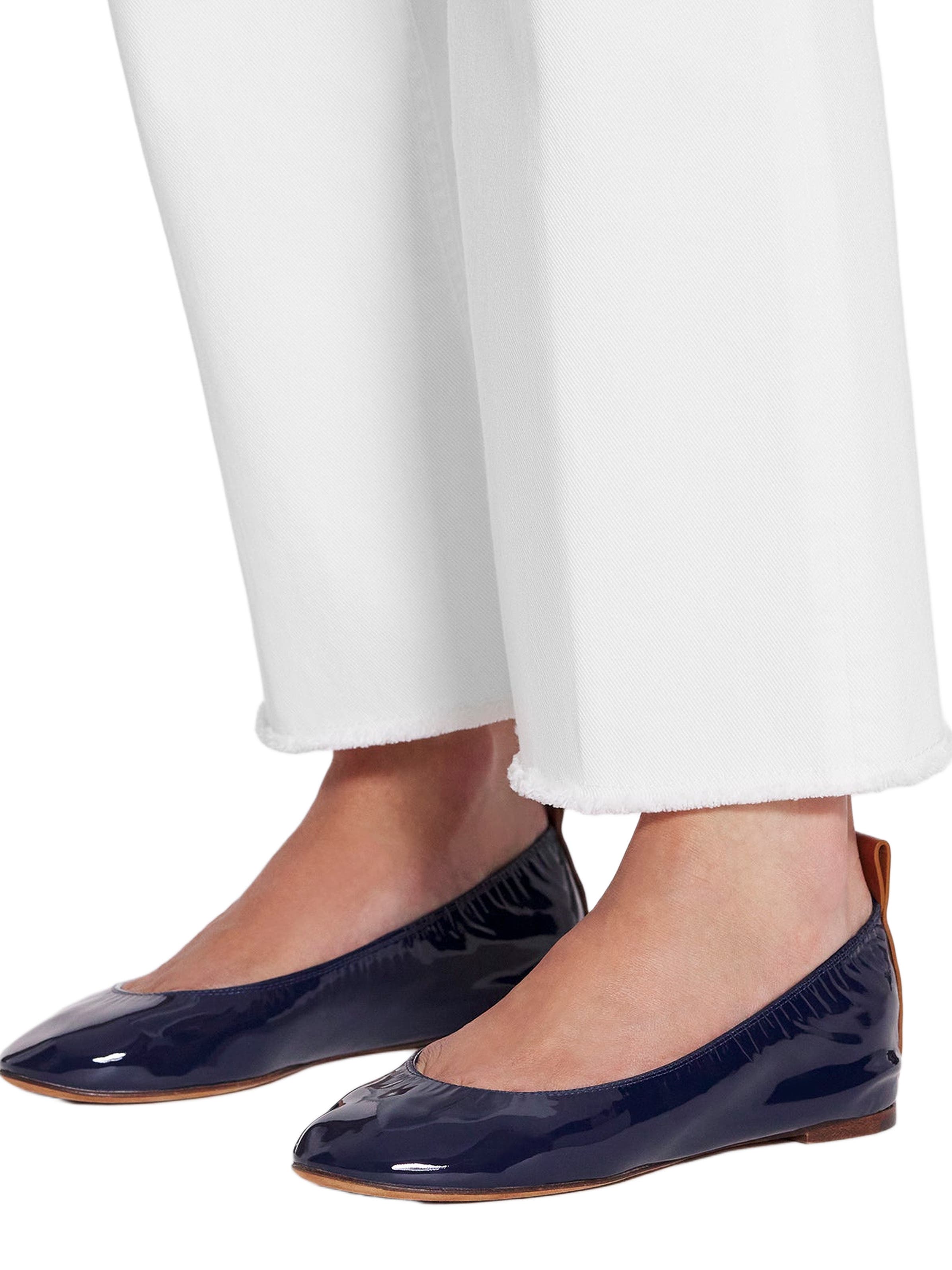 Lanvin The Ballerina Flat In Patent Leather, Alternate, color, 