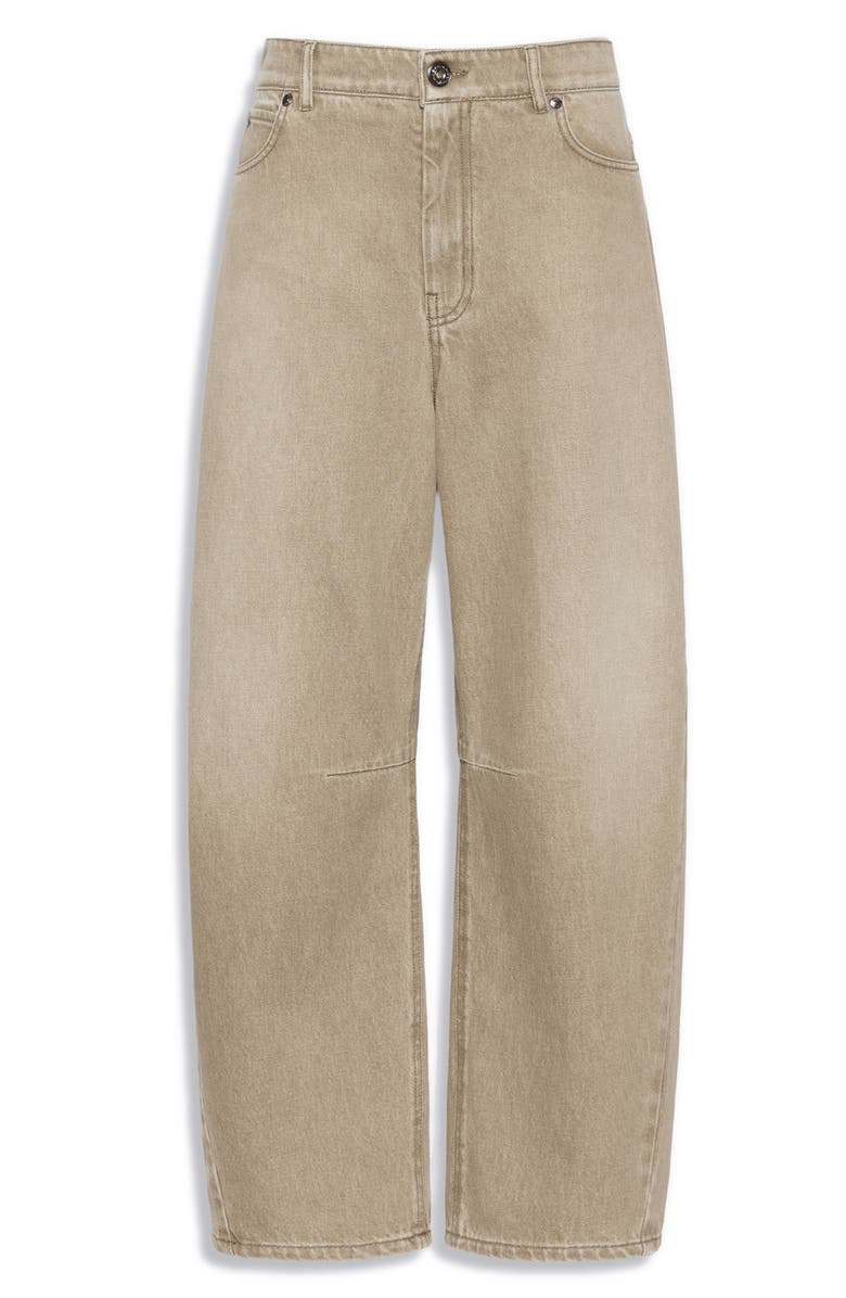 Weekend Max Mara Arcadia Barrel Leg Jeans, Alternate, color, Beige