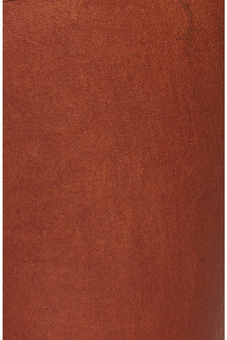 'The Leather Skinny' Pants, Alternate, color, WASHED COGNAC