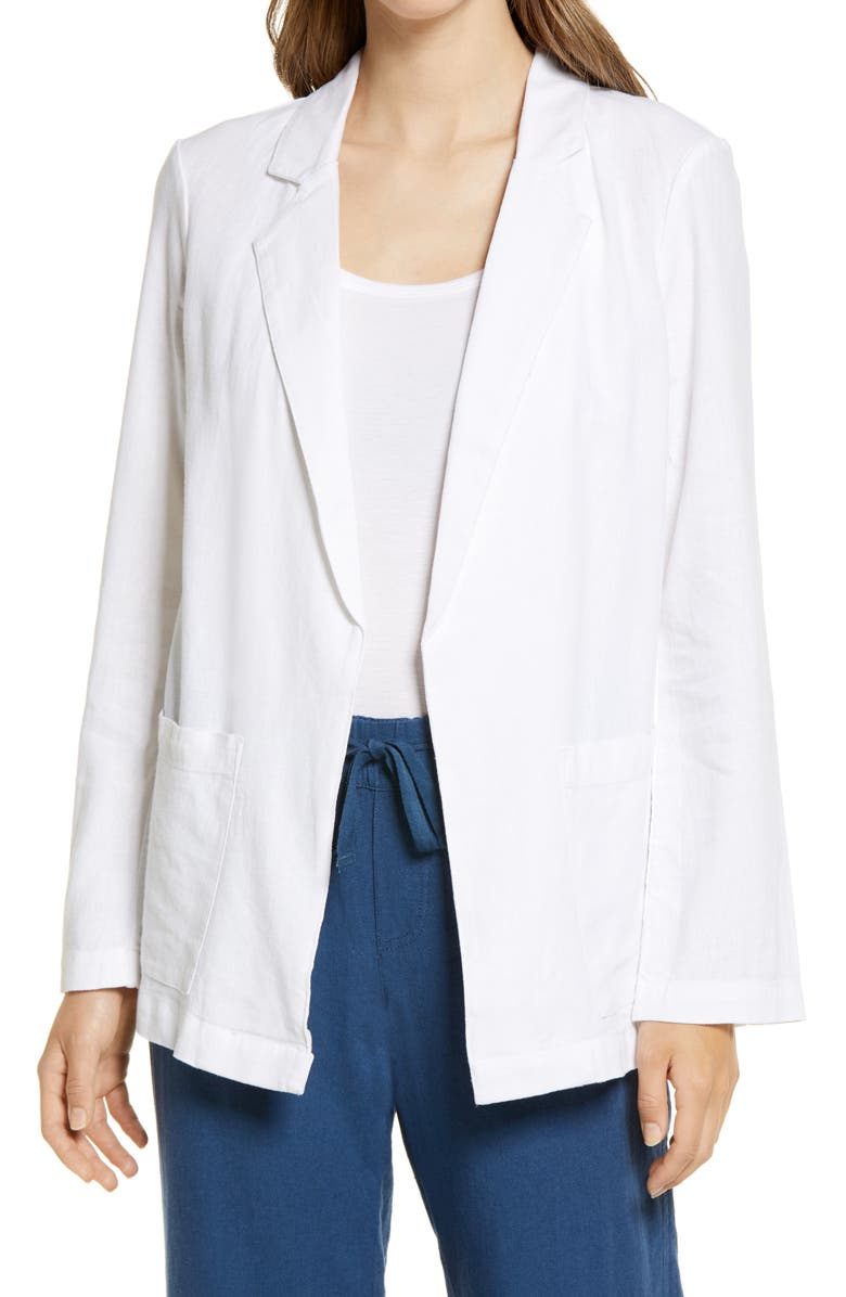 Caslon<sup>®</sup> Linen Blend Jacket, Alternate, color, 