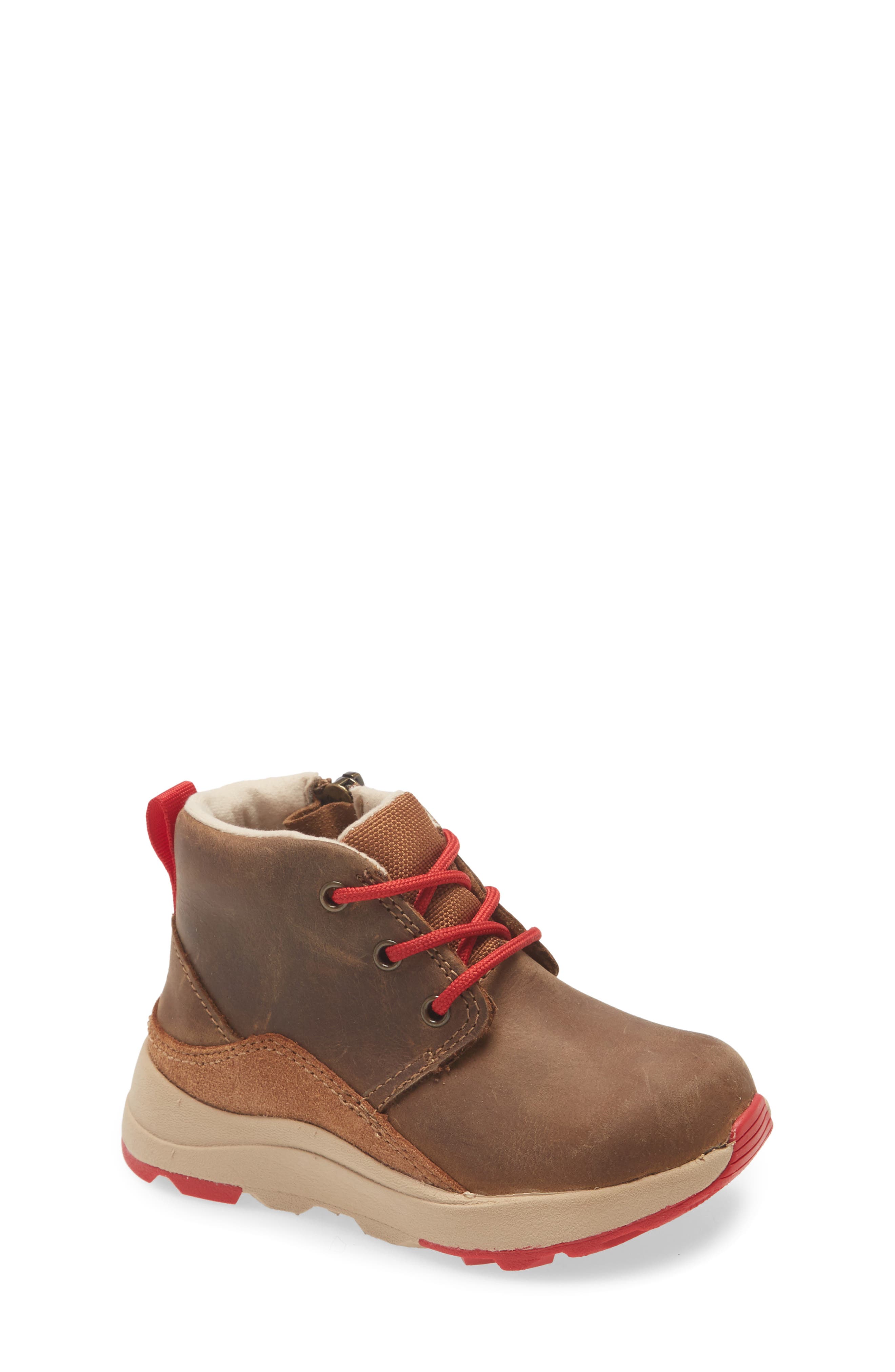 UGG<sup>®</sup> Canoe III Weather Sneaker, Main, color, Walnut / Samba Red