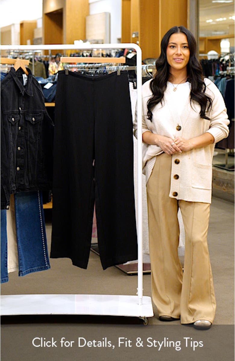 Wide Leg Pull-On Pants, sales video thumbnail