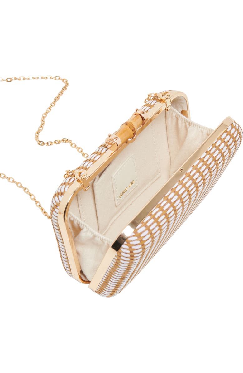 Dolce Vita Symi Raffia Convertible Clutch, Alternate, color,