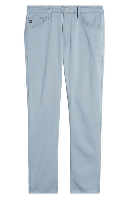 Ag Everett Commuter Performance Slim Straight Sateen Pants In Smoky Sapphire