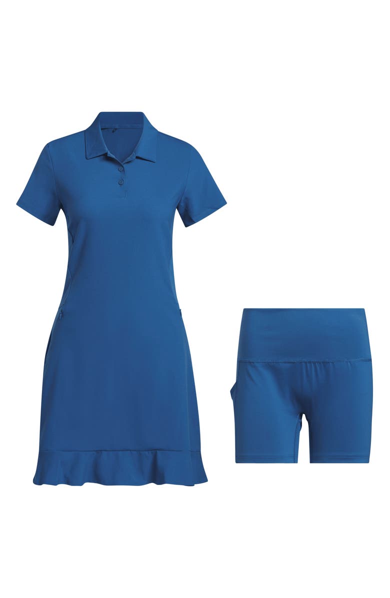 adidas Ultimate Solid Ruffle Polo Dress, Alternate, color, Dupe