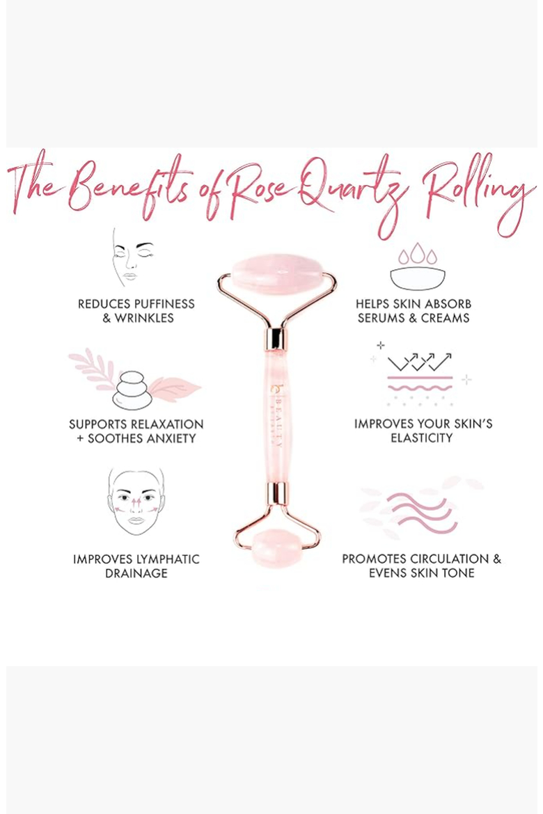 Rose Quartz Anti-Aging Roller, Alternate, color, Rose Quartz