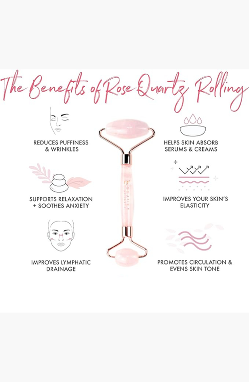Lovery Rose Quartz Anti-aging Roller In Rose Quartz