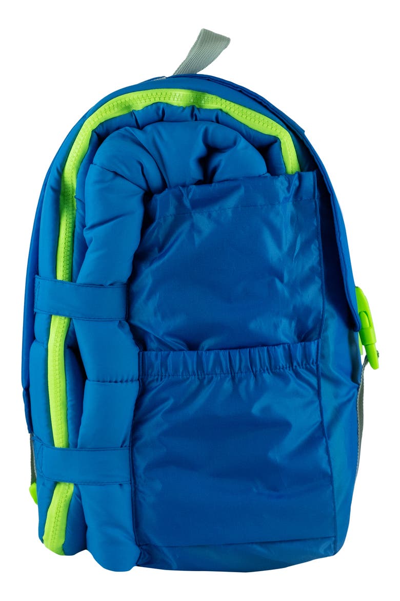 Kids' Sleep-n-Pack Glow in the Dark Sleeping Bag Backpack, Alternate, color, SURFER BLUE