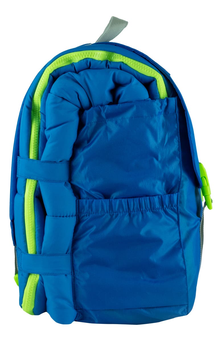 mimish Kids' Sleep-n-Pack Glow in the Dark Sleeping Bag Backpack, Alternate, color, Surfer Blue
