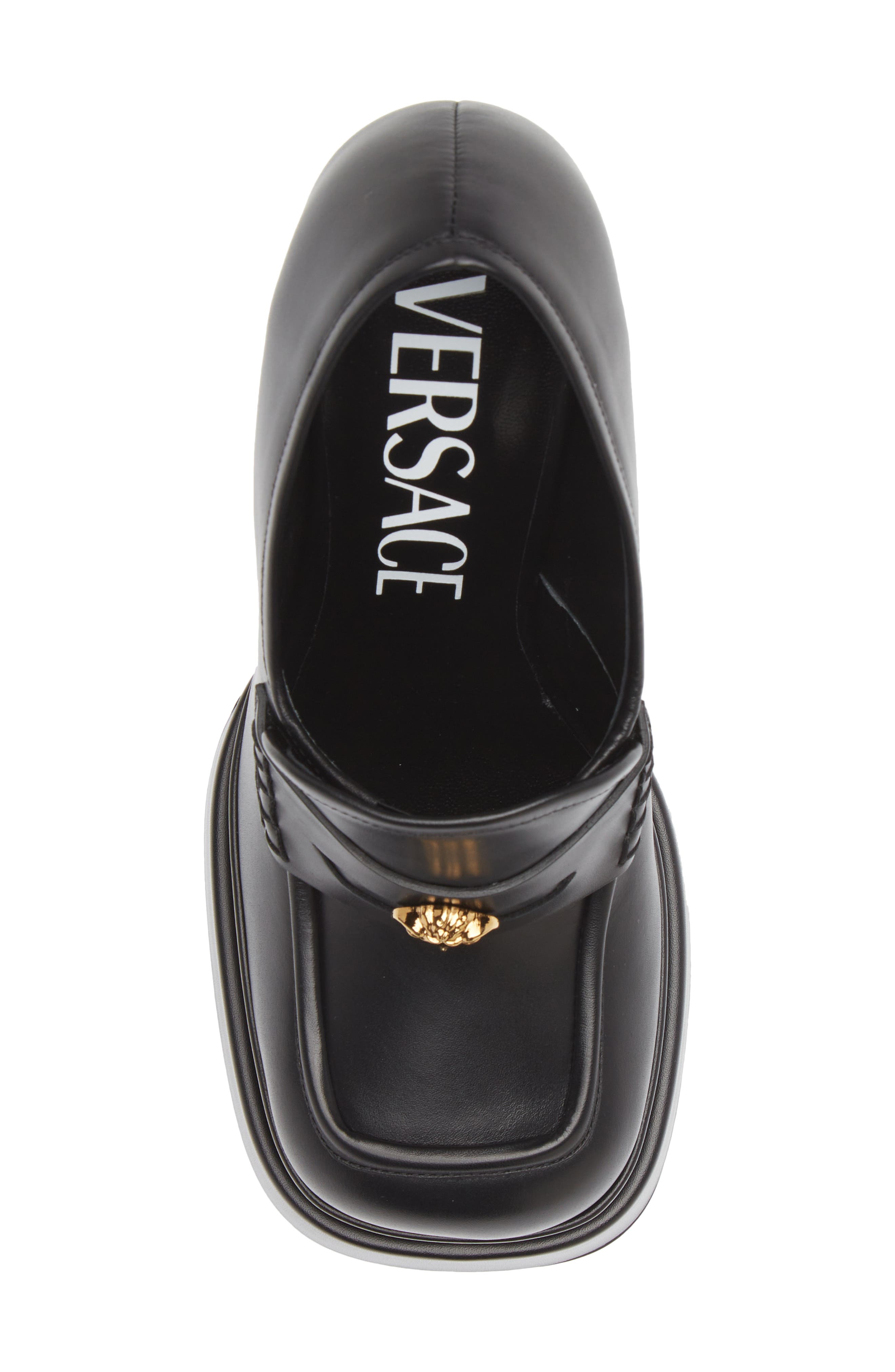 Versace Platform Loafer Pump, Alternate, color, 
