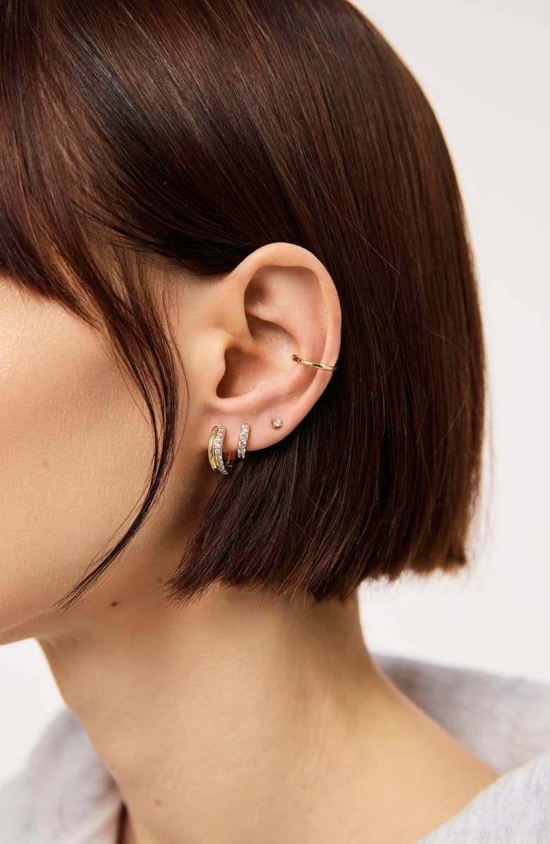 Ana Luisa Asher Pavé, Alternate, color, Gold / Silver / Clear