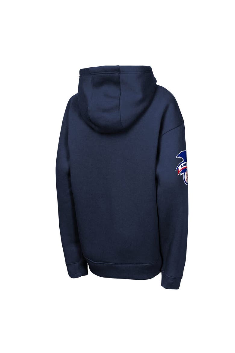 Youth Outerstuff  Navy New York Yankees Premium Sweep Fleece Hoodie, Alternate, color, Navy