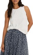 NIC+ZOE Diamond Eyelet Cotton Top