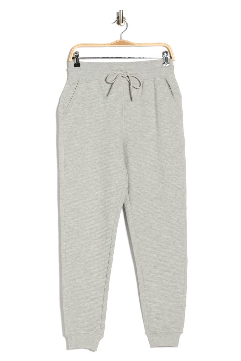 Eva Ottoman Cotton Blend Joggers, Alternate, color, HEATHER GREY