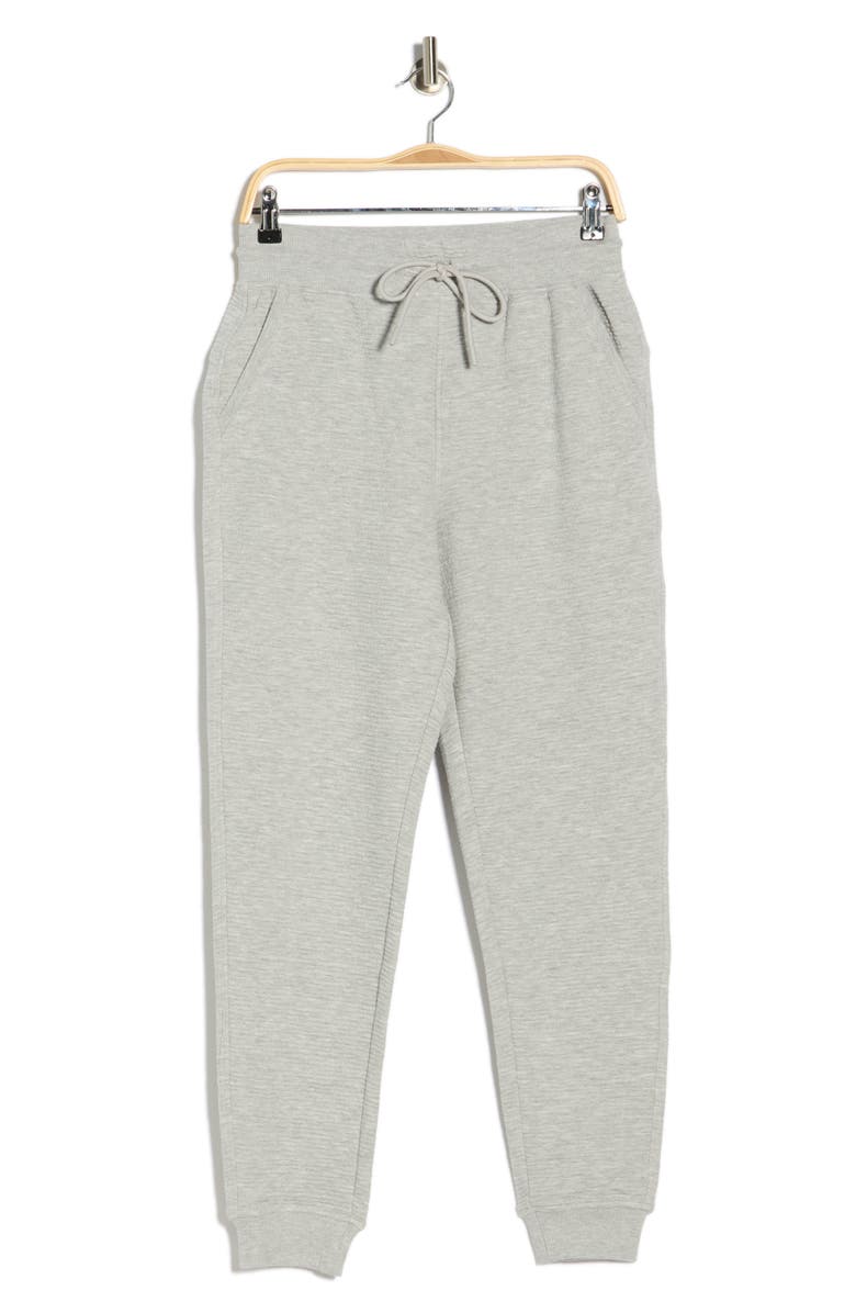 90 DEGREE BY REFLEX Eva Ottoman Cotton Blend Joggers, Alternate, color, Heather Grey