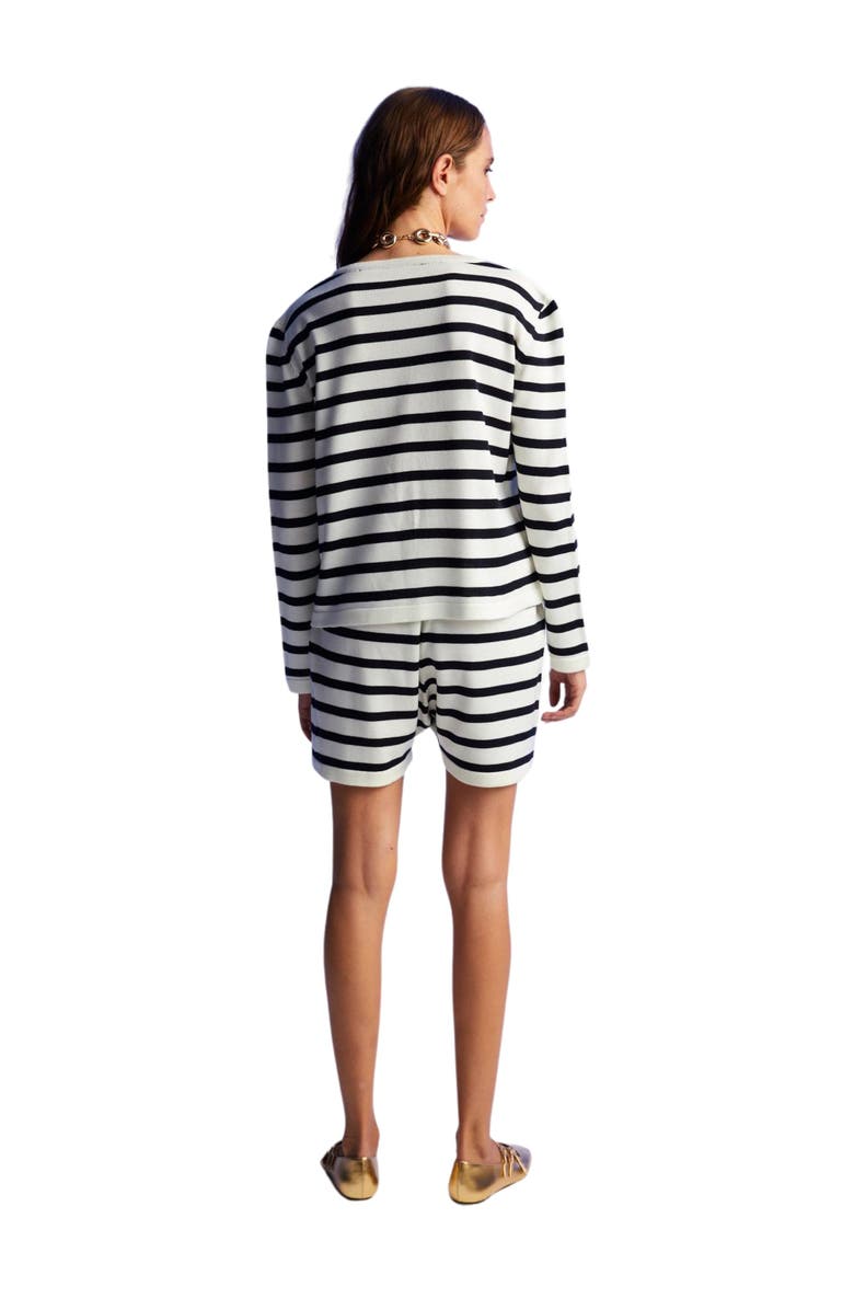 Nocturne Striped Mini Shorts, Alternate, color, 