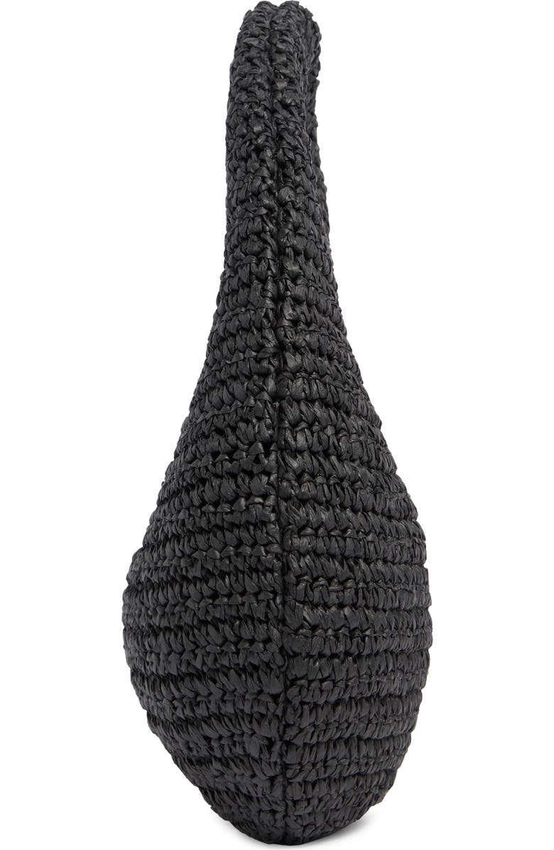 Collection XIIX Slouchy Crochet Hobo Bag, Alternate, color, Black