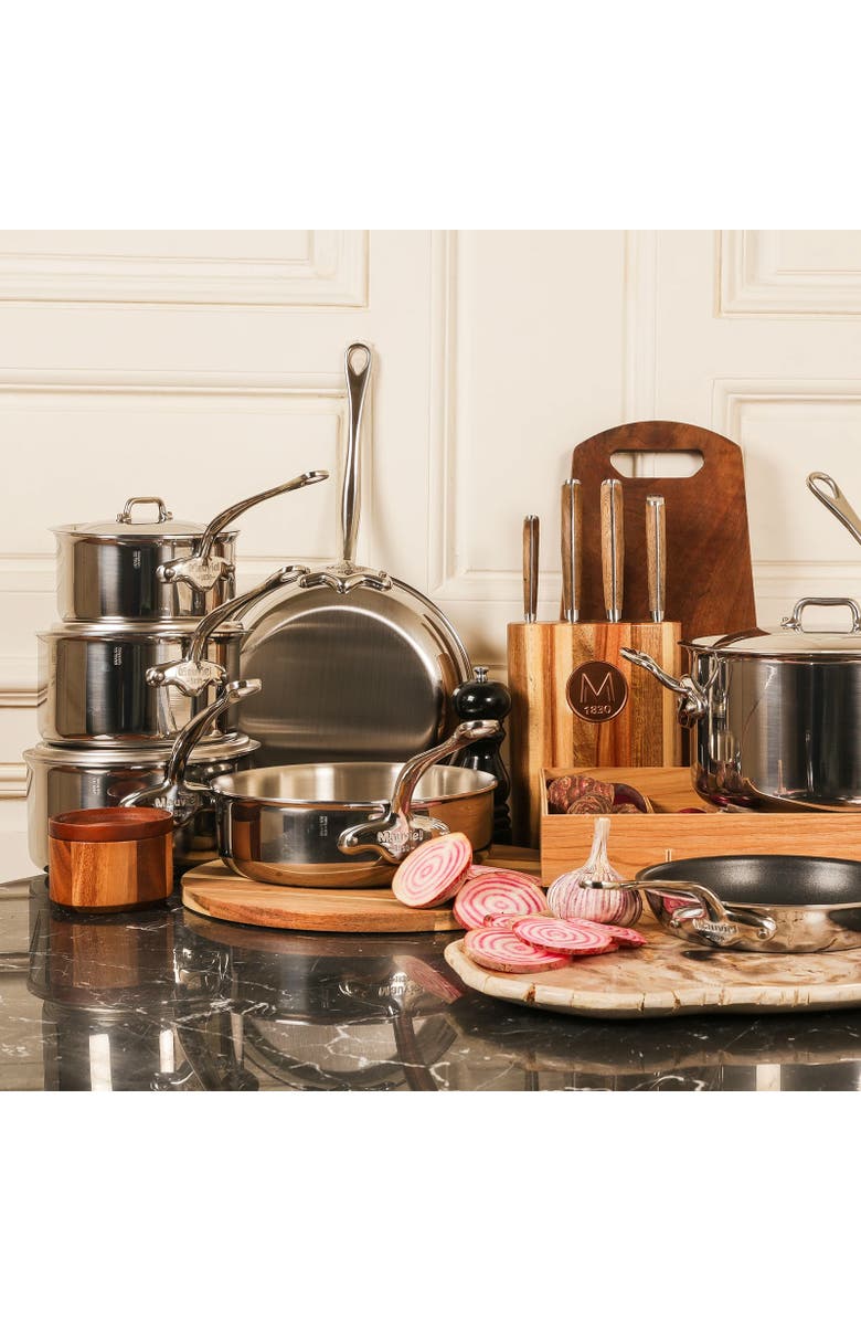 Mauviel M'Cook 3.2 qt. Stainless Steel Saute Pan With Helper Handle, Alternate, color, Silver