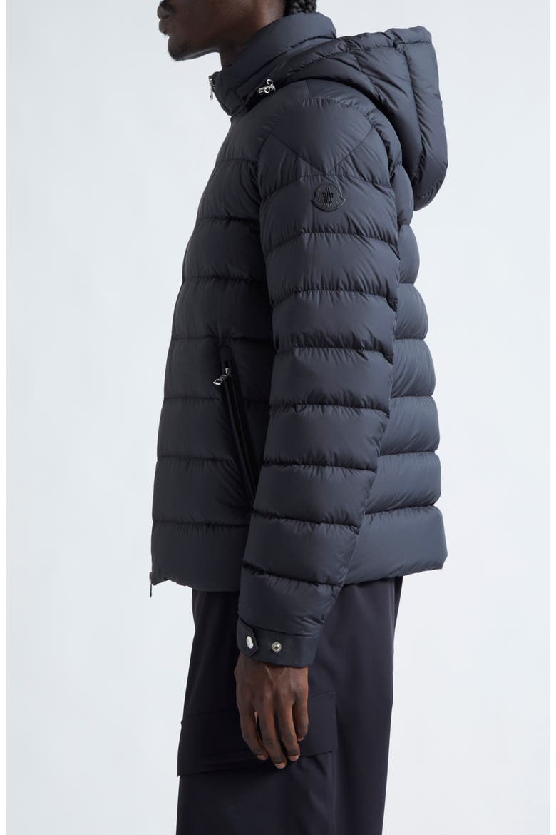 Arneb Down Puffer Jacket with Removable Hood, Alternate, color, BLACK