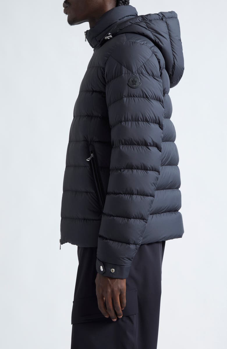 Moncler Arneb Down Puffer Jacket with Removable Hood, Alternate, color, Black