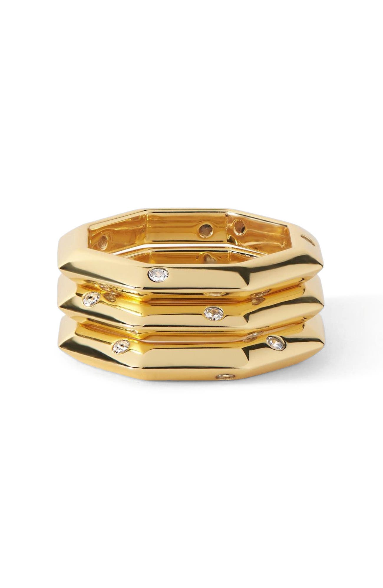 selected Gold/White  CZ