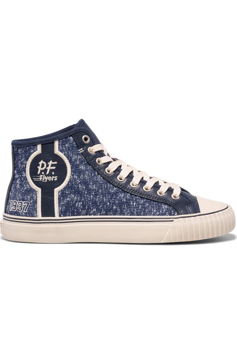 P.F. Flyers Center Game Day 1937 High-Top Sneaker, Alternate, color, Navy
