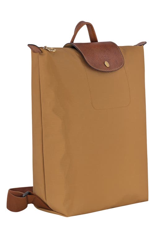 Longchamp Medium Le Pliage Backpack In Brown