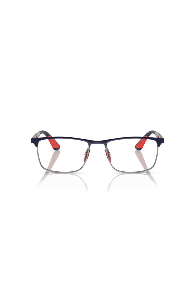 55mm Rectangle optical glasses, Alternate, color, Blue