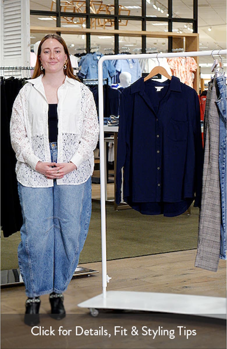 French Terry Button-Up Shirt, sales video thumbnail