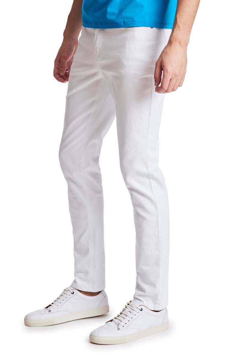 Rebel Skinny Jeans, Alternate, color, WHITE JEANS