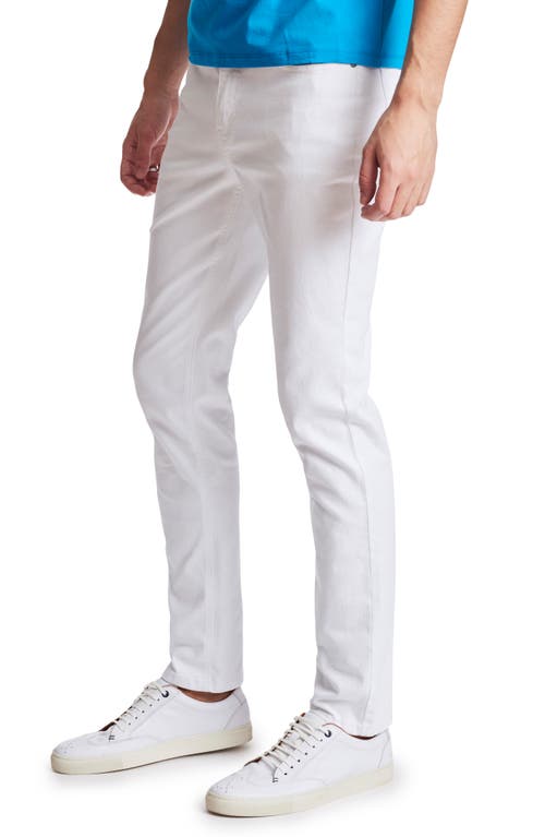 Paisley & Gray Rebel Skinny Jeans In White