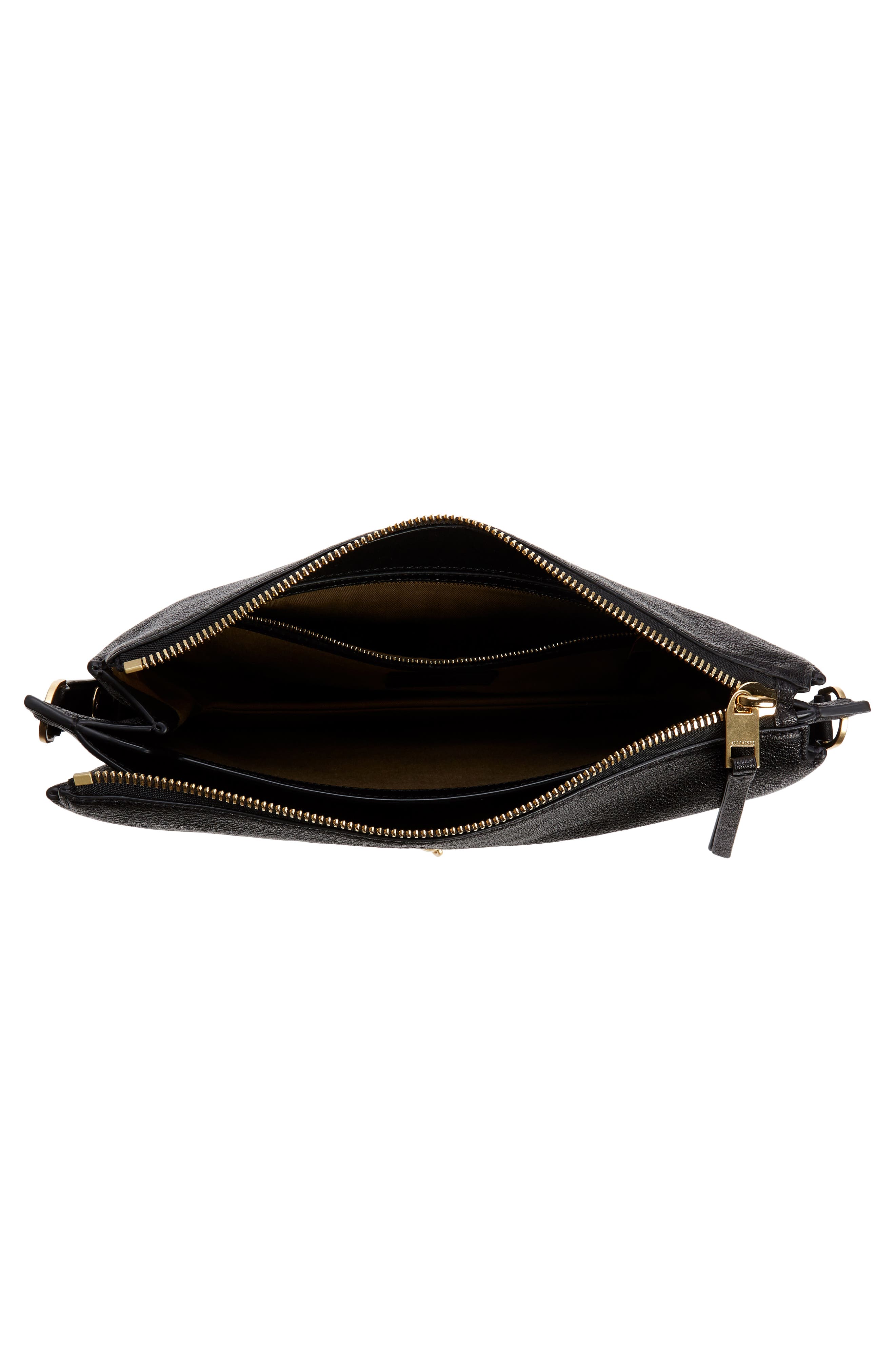 AllSaints Sheringham Leather Shoulder Bag, Alternate, color, 