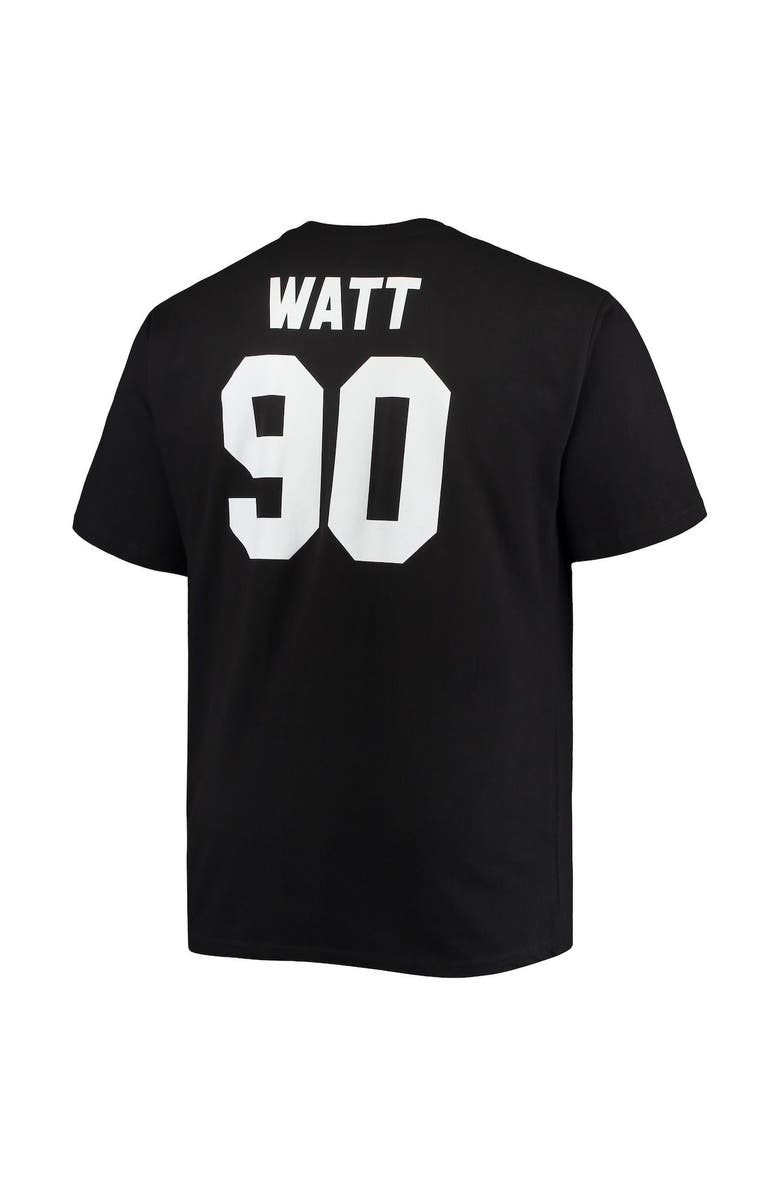 FANATICS Men's Fanatics Branded T.J. Watt Black Pittsburgh Steelers Big & Tall Player Name & Number T-Shirt, Alternate, color, 