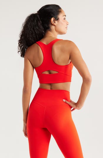 Studio Luxe V-Neck Racerback Sports Bra