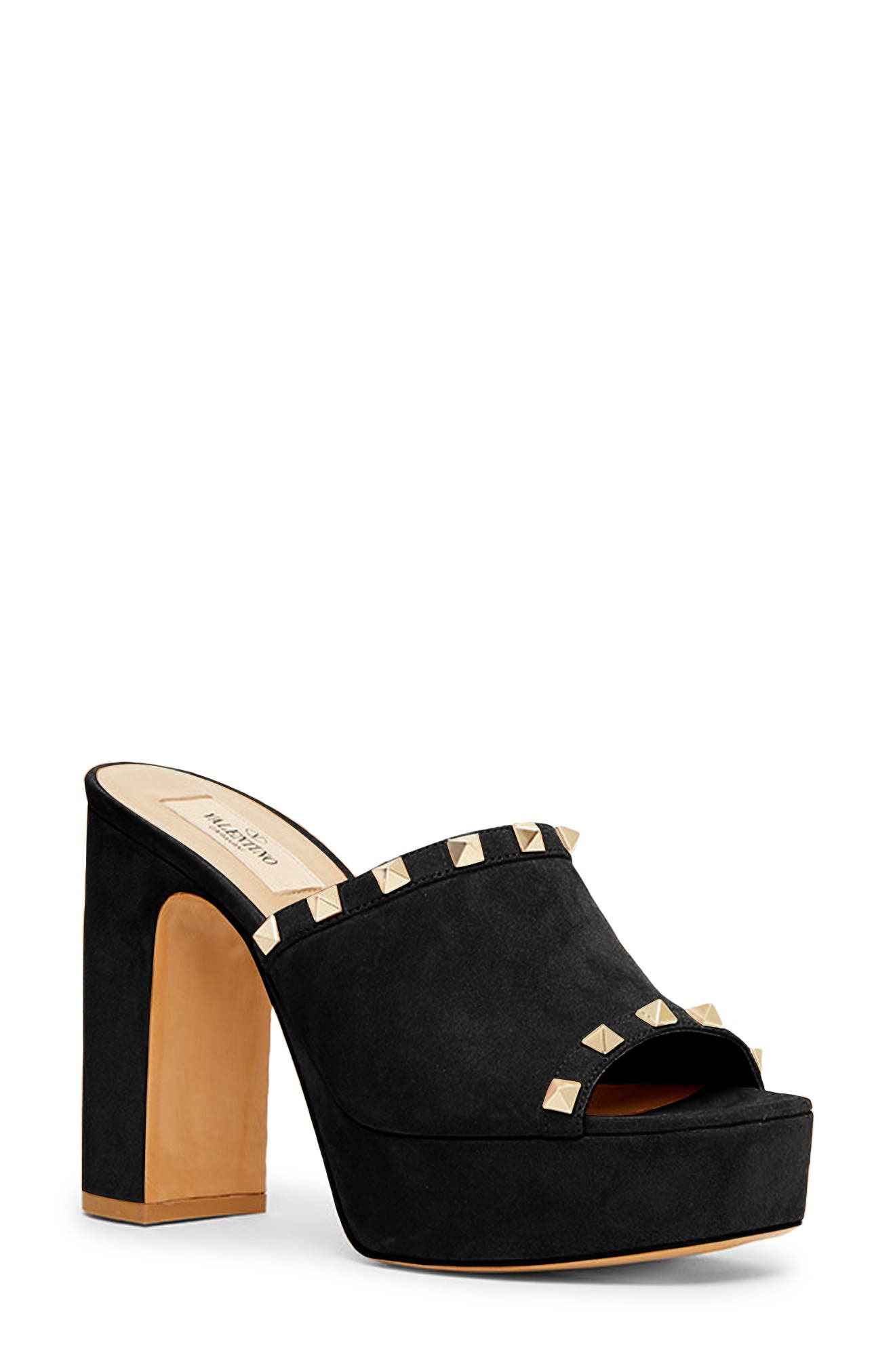Valentino Garavani Rockstud Platform Mule, Main, color, 