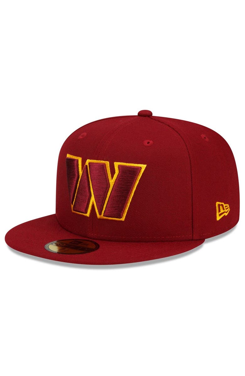New Era Men's New Era Burgundy Washington Commanders Team Basic 59FIFTY Fitted Hat, Main, color, Burgundy