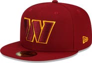 New Era Men's New Era Burgundy Washington Commanders Team Basic 59FIFTY Fitted Hat