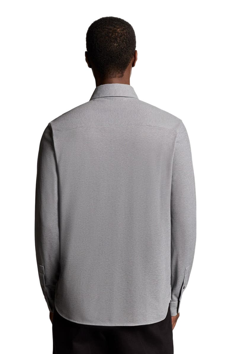 Lyle & Scott Jacquard Stripe Long Sleeve Shirt, Alternate, color, White/ Deep Tan