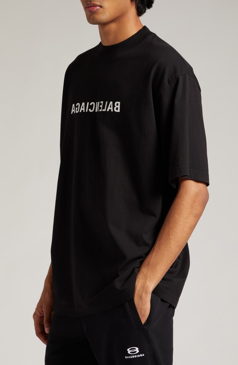 Balenciaga Gender Inclusive Medium Fit Logo Graphic T-Shirt, Alternate, color, 