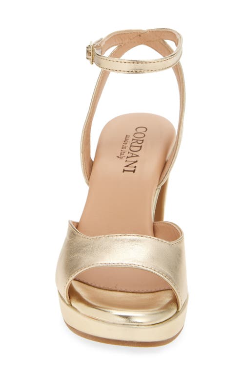 Cordani Vita Ankle Strap Platform Sandal In Silver