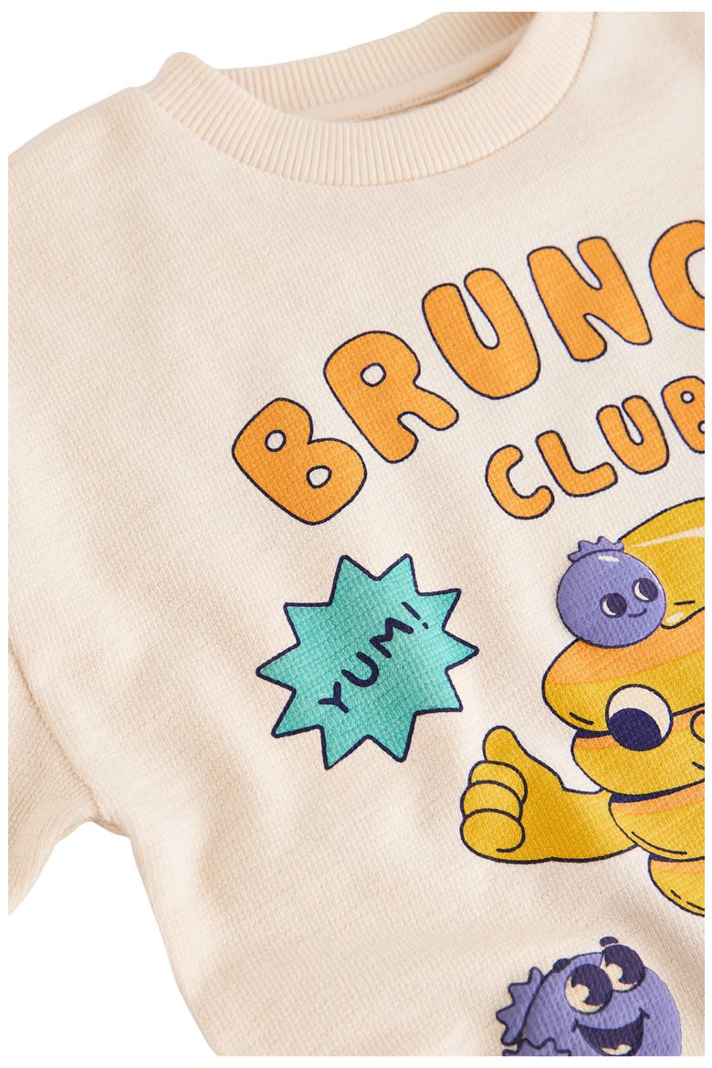 Kids' Brunch Club Pancake Graphic T-Shirt, Alternate, color, CREAM
