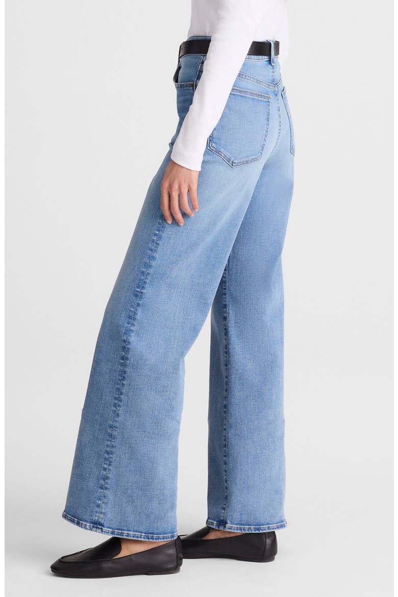 The Short Wide Leg Jeans, Alternate, color, COASTAL BLUE WASH