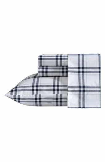 Nautica Ryan Cove Plaid 200-Thread Count Cotton Percale Sheet Set