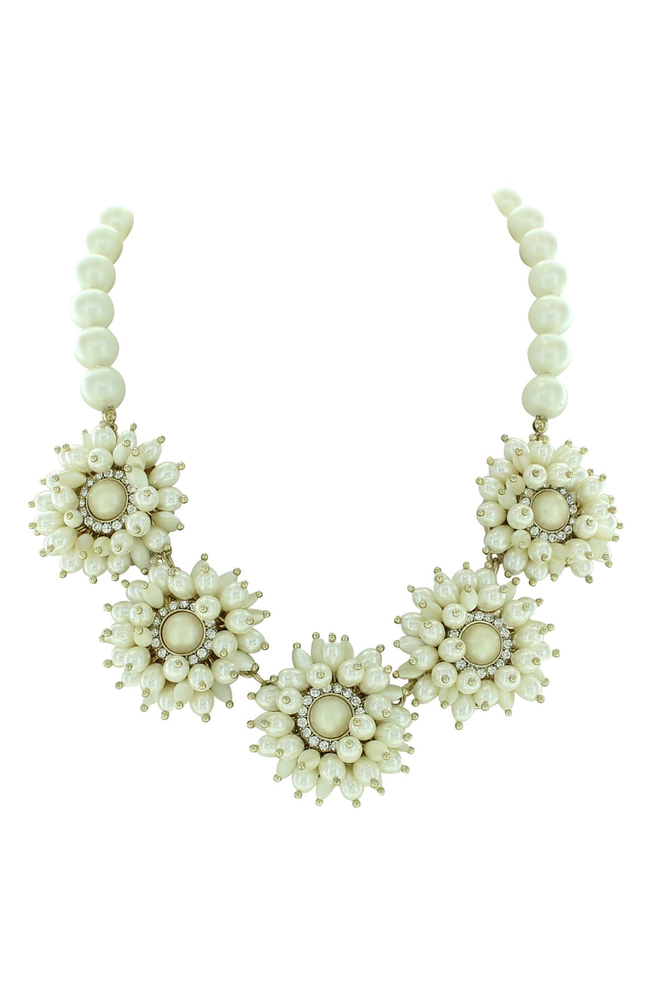 OLIVIA WELLES Flower Statement Making Necklace