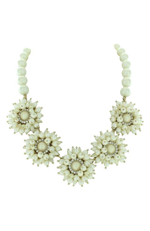 Flower Statement Making Necklace