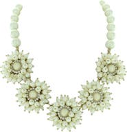 OLIVIA WELLES Flower Statement Making Necklace