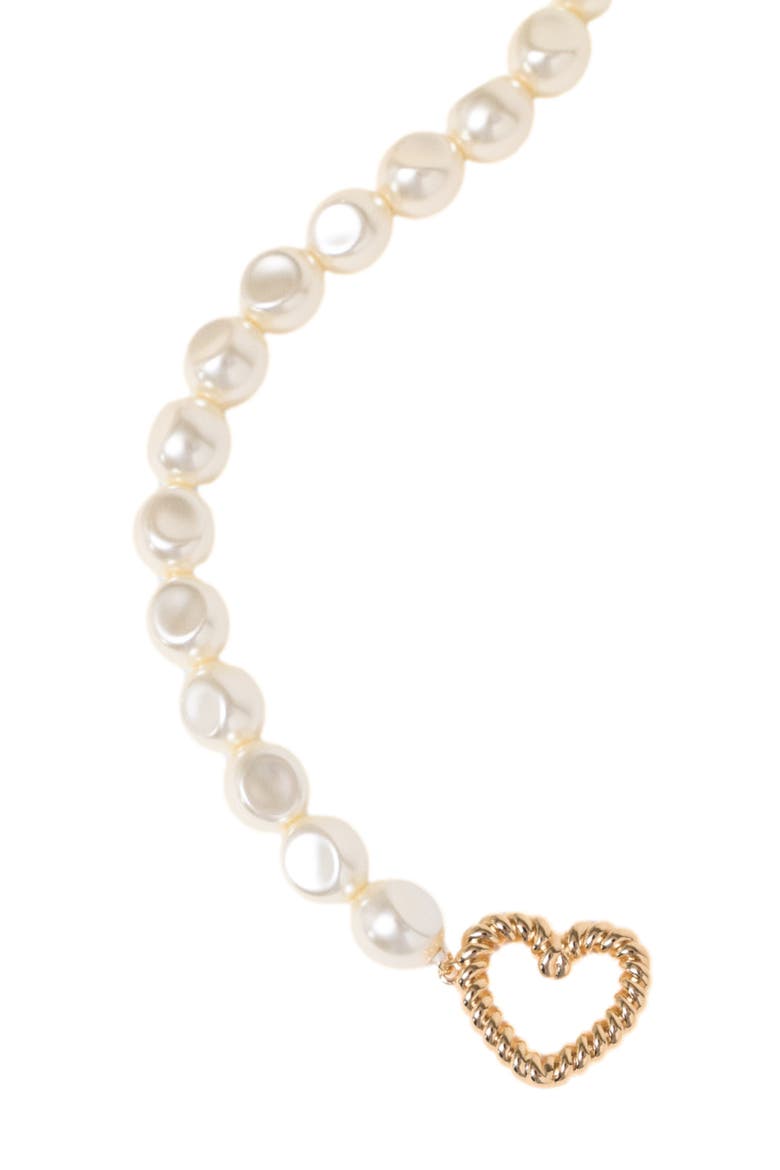 Pearl choker necklace, Alternate, color, Gold