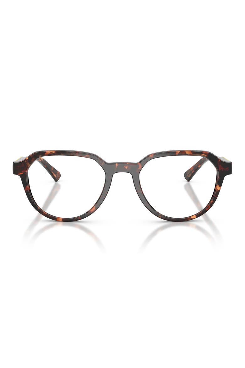 Lanai 52mm Geometric Optical Glasses, Main, color, DARK TORTOISE / SMOKE GRADIENT